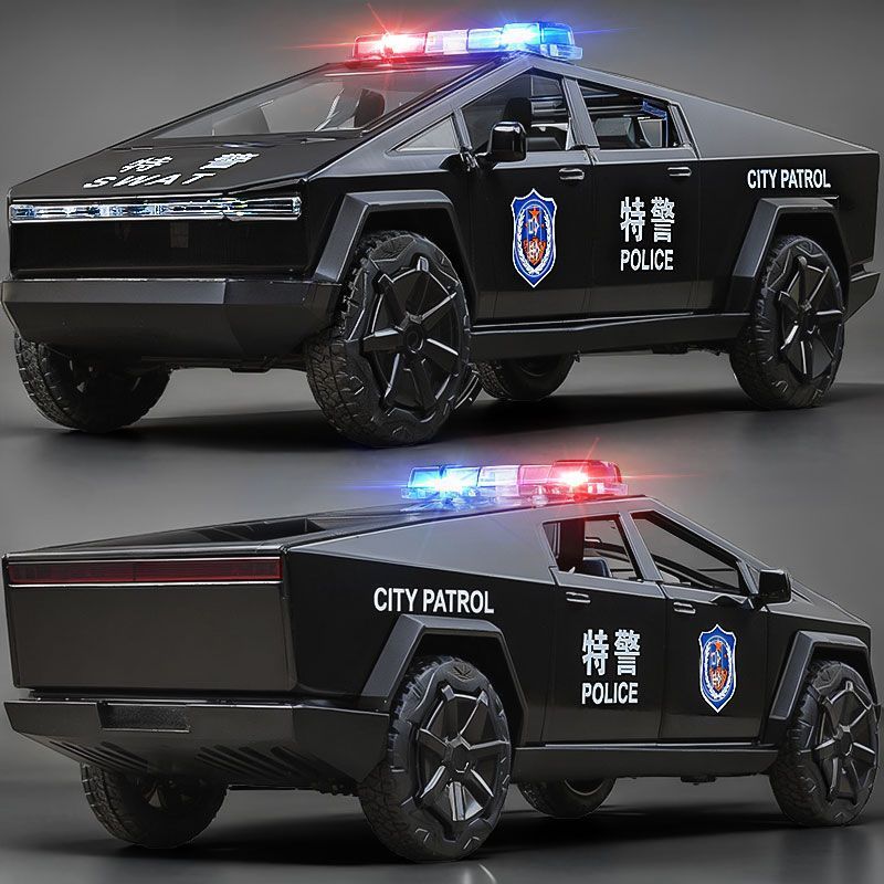 Hợp Kim Tesla SWAT Bán Đồ Chơi Xe Ô Tô Trẻ Em Xe Ô Tô Đồ Chơi Trẻ Em Xe Kích Thước Lớn Mô Phỏng Hợp 