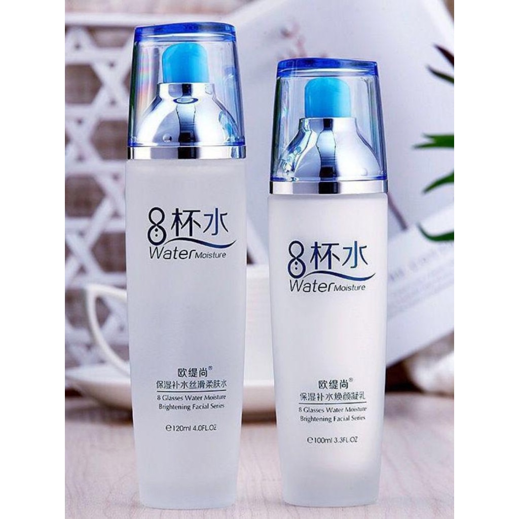 Spot Goods#Eight Cups of Water Cosmetics Hydrating Moisturizing Student Toner Lotion Set for Women G