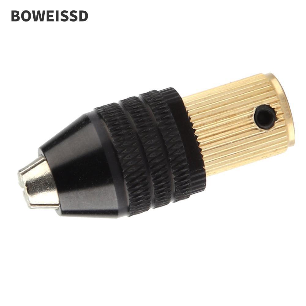 Phụ kiện máy khoan điện Mini BOWEISSD, Hợp kim nhôm và đồng thau Công suất kẹp 0,3-3,4mm Chuck tự să