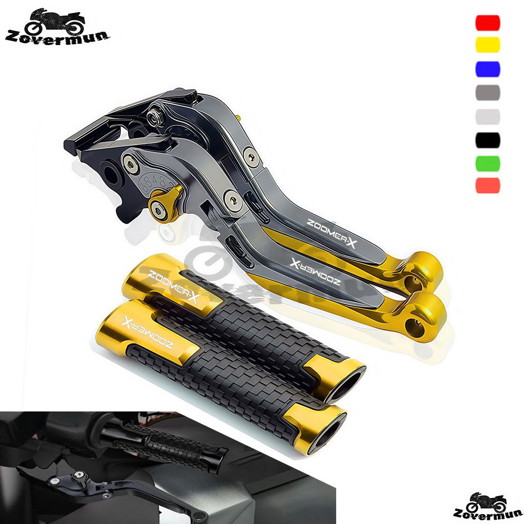 NóngPhù hợp cho XE HONDA ZOOMER ZOOMER-X 110 GEN 1 / 2 Phụ kiện xe máy Cần phanh CNC Đòn bẩy ly hợp 