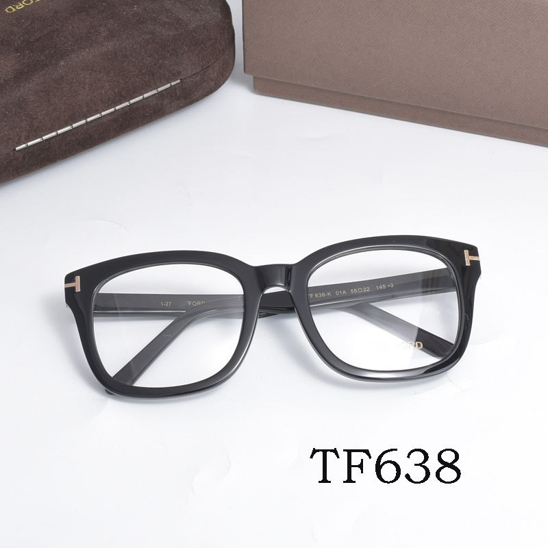 XNRT TOM FORD Spectacle Frame TF638Plastic Large Square Frame Myopia Glasses Frame Anti-Blue Light G