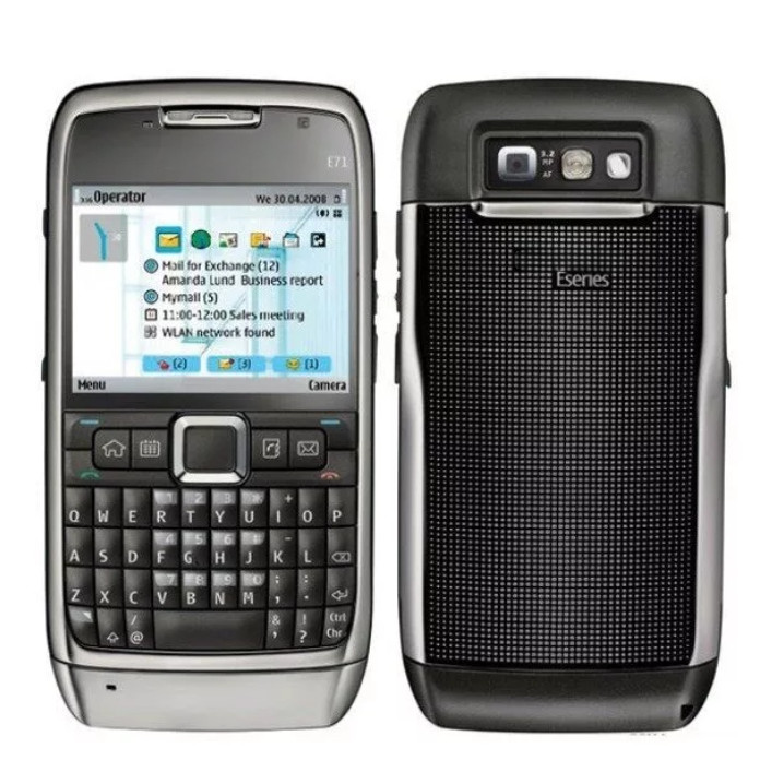 Bàn phím E71 QWERTY 3.15MP 3G Wi-Fi 5MP Symbian OS FM Radio Điện thoại di động (Bảo hành một năm)