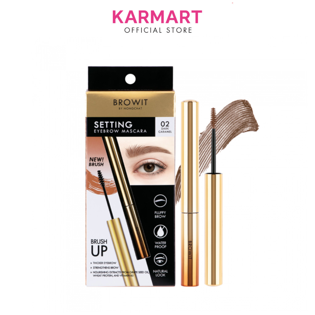 Macara Định Hình Chân Mày Browit Setting EyeBrow Mascara #02 Dark Caramel 2g | BigBuy360 - bigbuy360.vn