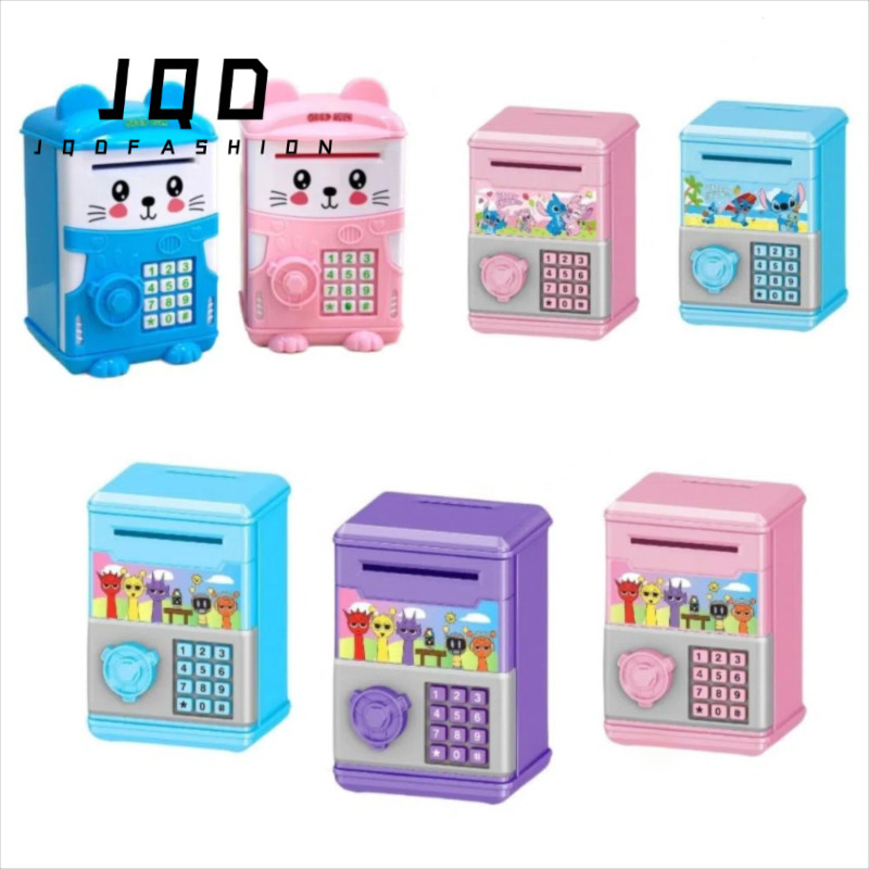 JQD Trẻ Em Heo Đất, Incredibox Stitch Hộp Tiền Tiết Kiệm Tiền, Đồ Chơi Tiết Kiệm Tài Chính Sáng Tạo 