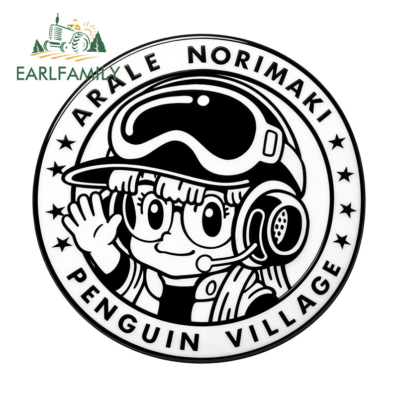 EARLFAMILY Arale Norimaki Ký Hoạt Hình Xe Dán Chống Thấm Nước Chống Trầy Xước Hành Lý Xe Máy Windows