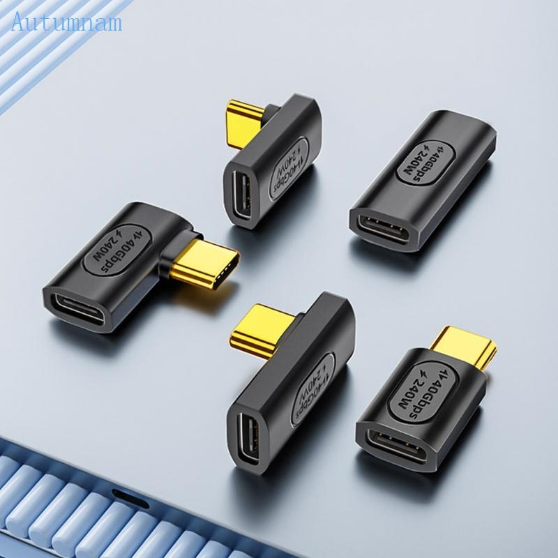 AUTU Tốc Độ Cao USB C Adapter 240W Nguồn Điện Loại C Đầu Nối Nam Đến Nữ Cho otebook Điện Thoại Di Độ