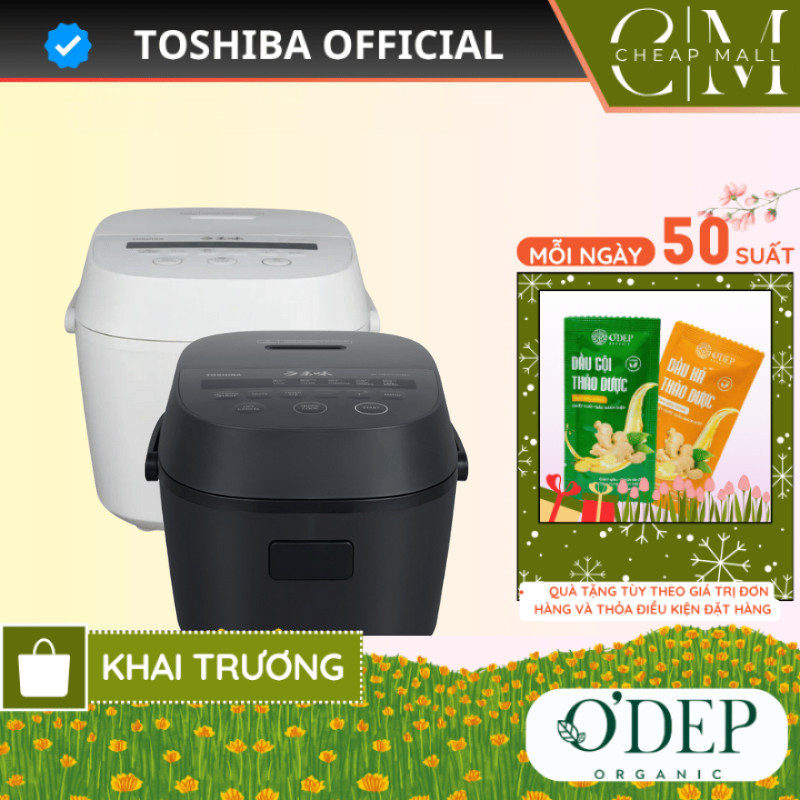 Nồi cơm điện tử Toshiba 1 Lít / 1.8 Lít RC-18DR5UVN(W)/RC-10DR5UVN - Hàng chính hãng. - CHEAP CSA