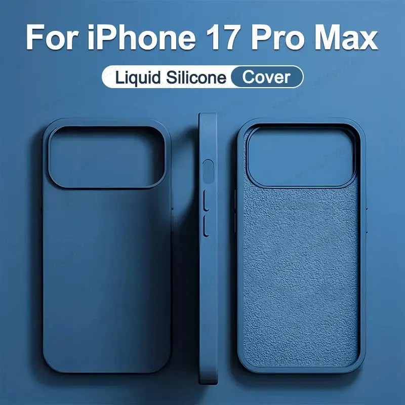 Ốp Lưng Chống Sốc Silicon Lỏng Chính Hãng, Dành Cho APPLE iPhone 11 12 13 14 15 16 17 Pro Max, Ốp Đi