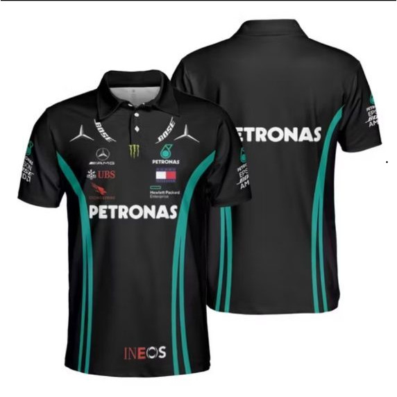 Áo Sơ Mi Polo Tay Ngắn & Áo Jersey Đội Đua Mercedes Formula 1 - Phù Hợp Cho Cả Nam Và Nữ