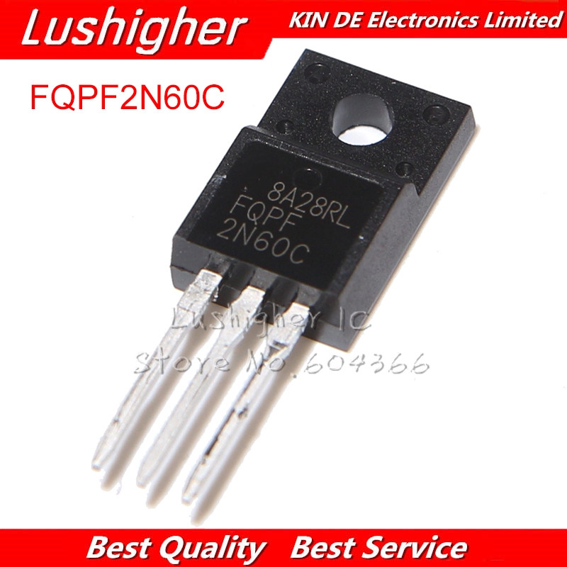 10 CÁI FQPF2N60C 2N60C TO-220 2N60 TO220 MOS FET bóng bán dẫn Mới nguyên bản miễn phí vận chuyển