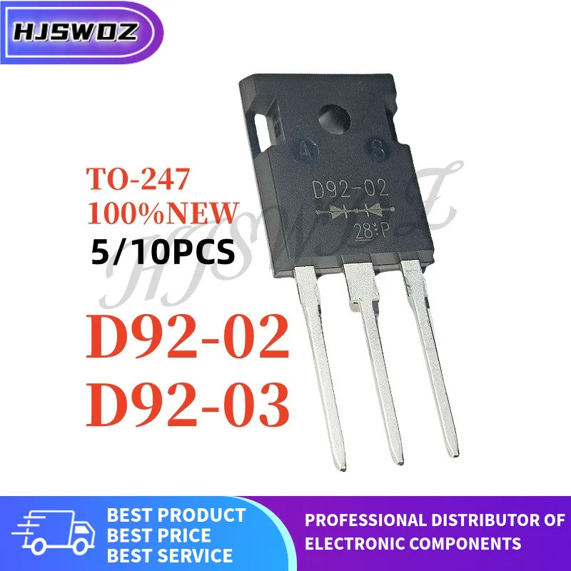 5 CÁI-10 CÁI D92-02 D92-03 ESAD92-02 ESAD92-03 D92 TO-3P phục hồi nhanh chỉnh lưu diode thợ hàn Thươ