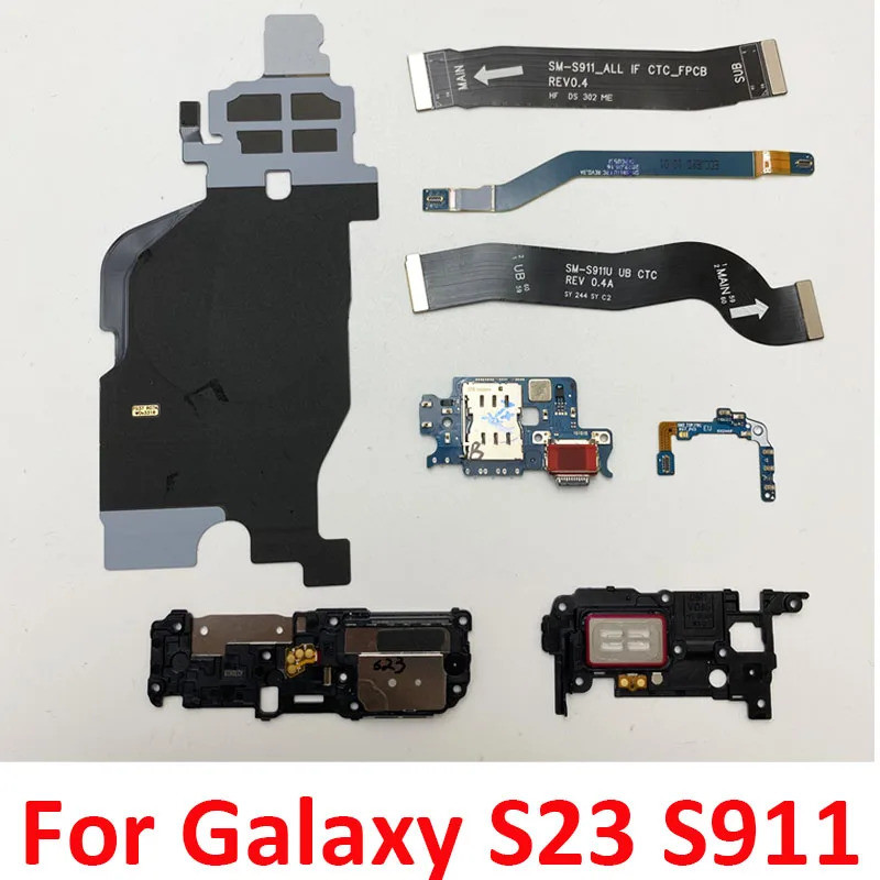 Dành Cho Samsung Galaxy S23 S911U S911B S911E S911N Ăng Ten Tín Hiệu WIFI Loa NFC Cuộn Dây Sạc Cáp 5