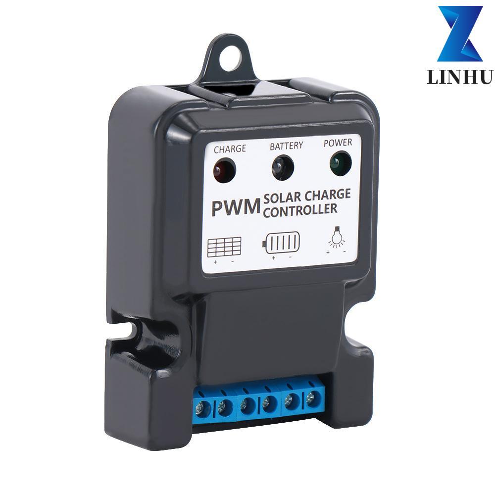 Bộ sạc pin LINHU Bộ điều chỉnh bền hữu ích Bộ điều khiển năng lượng mặt trời tự động 6V 12V 10A