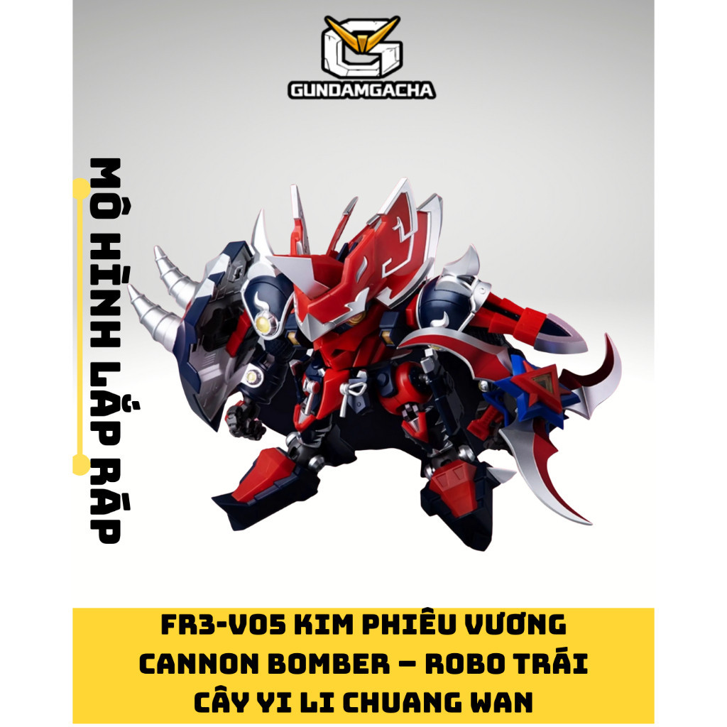 Mô Hình Lắp Ráp Kim Phiêu Vương FR3-V05 Cannon Bomber – Robo Trái Cây Yi Li Chuang Wan | Robot Mini 