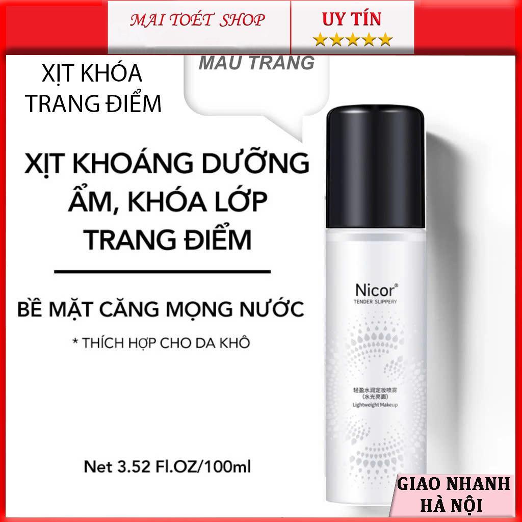 Xịt Khóa Cố Định Trang Điểm Xịt Khoá Makeup Nicor 100ml Lâu Trôi Dưỡng Ẩm Kiềm Dầu | BigBuy360 - bigbuy360.vn