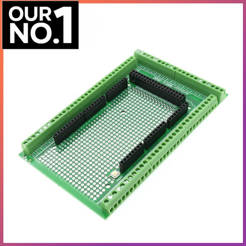 Bộ bảng bảo vệ khối đầu cuối vít nguyên mẫu PCB hai mặt cho MEGA-2560 Mega 2560 R3 Mega2560 R3
