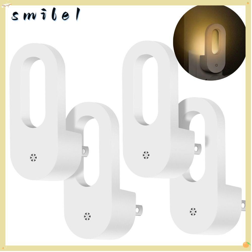 Đèn ngủ cắm LED SMILE, phích cắm EU / US có đèn Ổ cắm tường cảm biến, cảm biến thông minh di động Đè