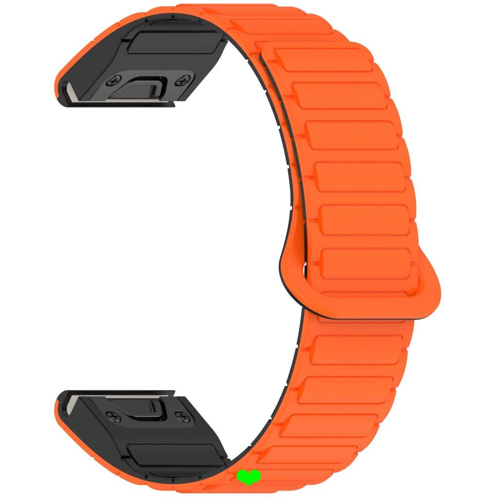 20 / 22 / 26mm Dây đeo silicon hai màu từ tính phát hành nhanh Thích hợp cho Garmin Fenix7 Garmin 96