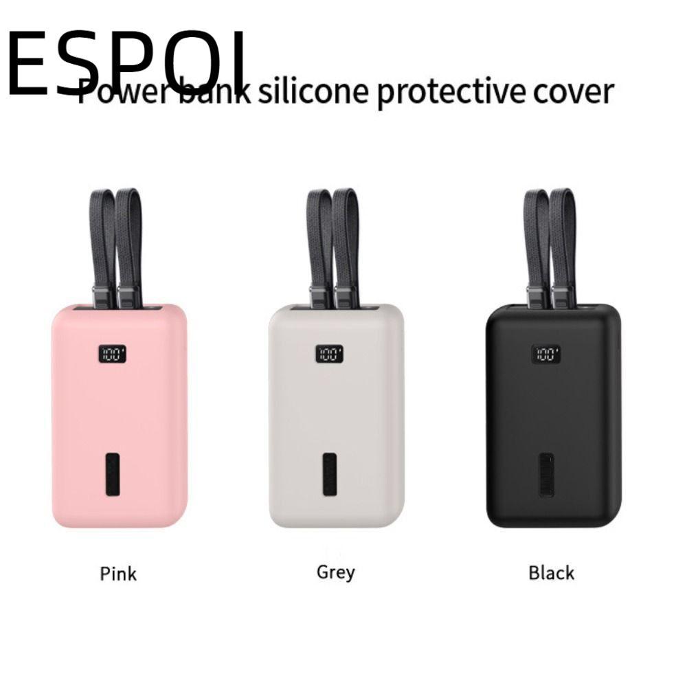 Bộ sạc di động ESPOI, Túi sắp xếp chống sốc a1681, Vỏ bảo vệ toàn diện bằng silicon mềm cao cấp chốn