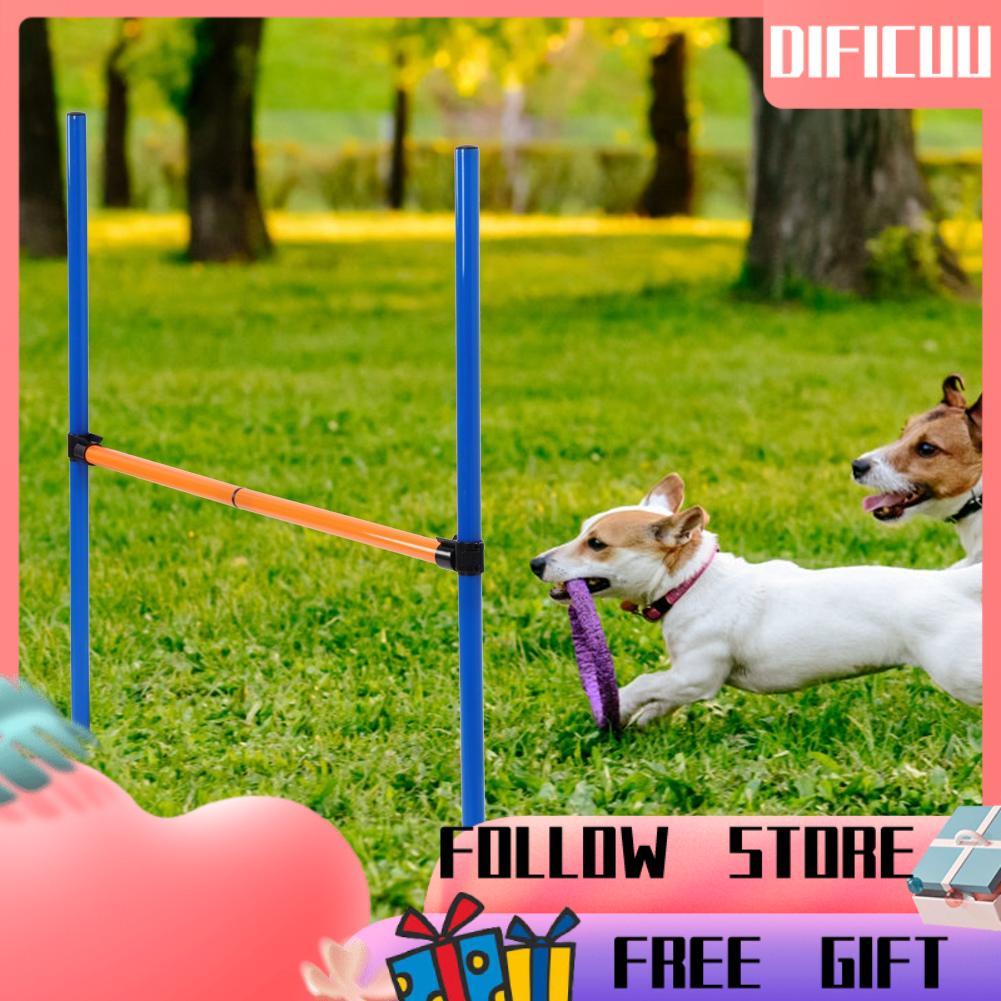 dificuu Phefop Dog Hurdle Bar Cuộc thi thiết bị tập thể dục huấn luyện thú cưng nhẹ có tuổi thọ cao