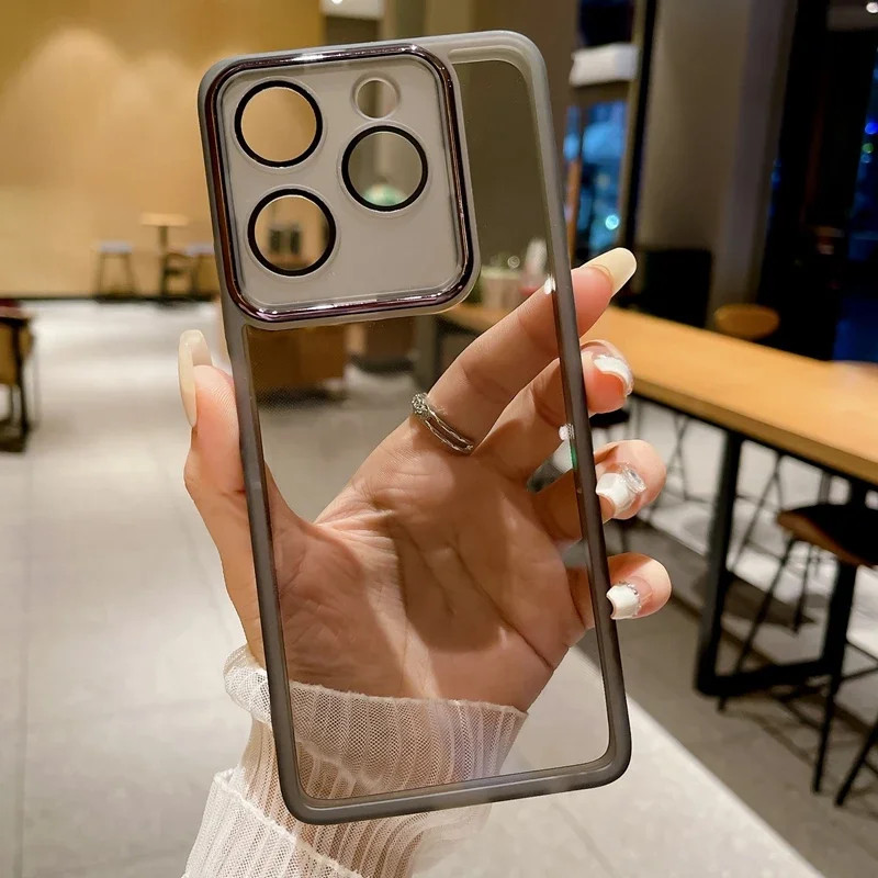 Dành Cho Itel A70 Ốp Lưng Itel A50 Ốp lưng Itel A90 A70 A50 itel A50 A70 A90 Ốp Lưng Silicon Mạ Chốn