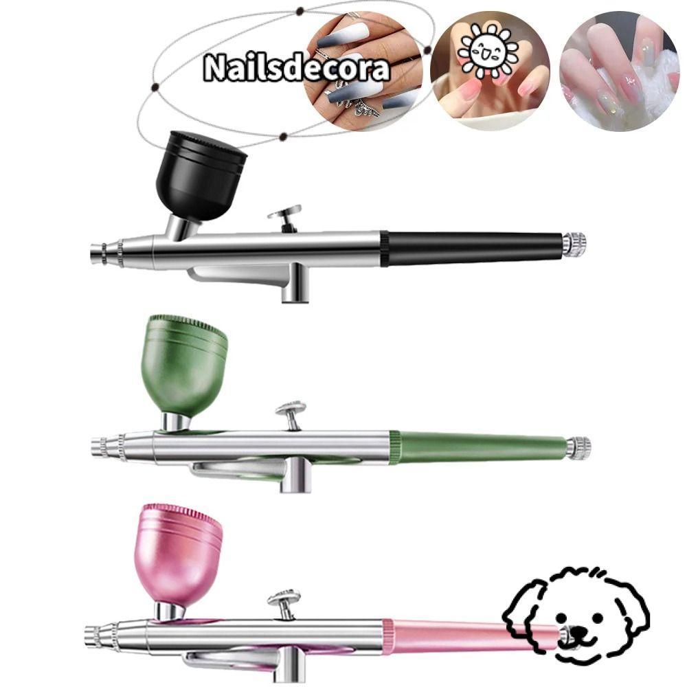 NAILS Nail Art Paint Airbrush, Air Paint Makeup Tool Oxygen Injector, Bền Tranh Bánh Cầm Tay Hình Xă