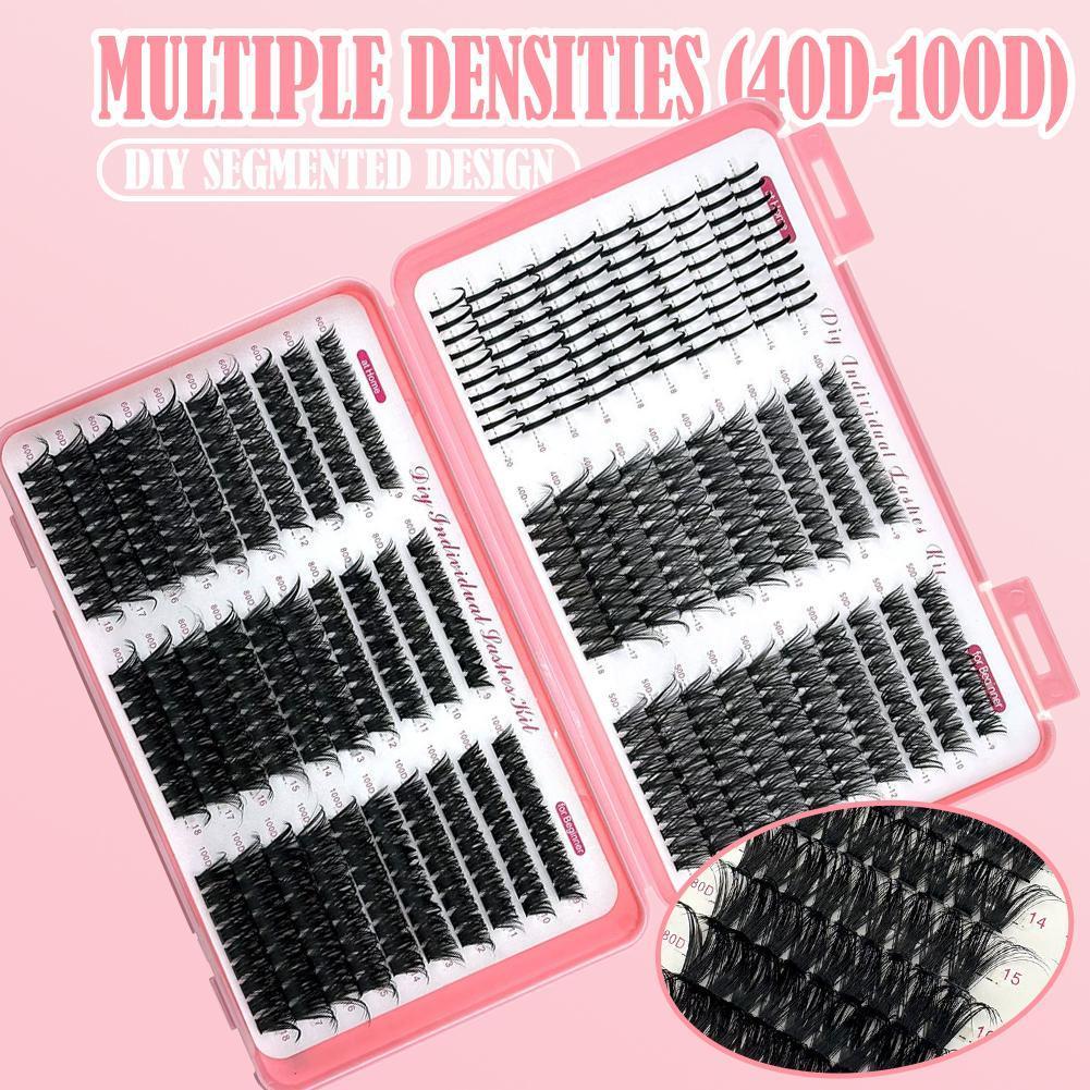 Cụm Lash Cat Lash Có Lash Bond Seal Wispy Fluffy Cluster Nối Mi Mi M8d0