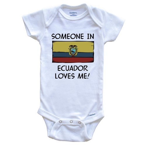 Ai đó ở Ecuador Yêu Tôi Cờ Ecuador Bộ đồ liền thân One Piece H6LW