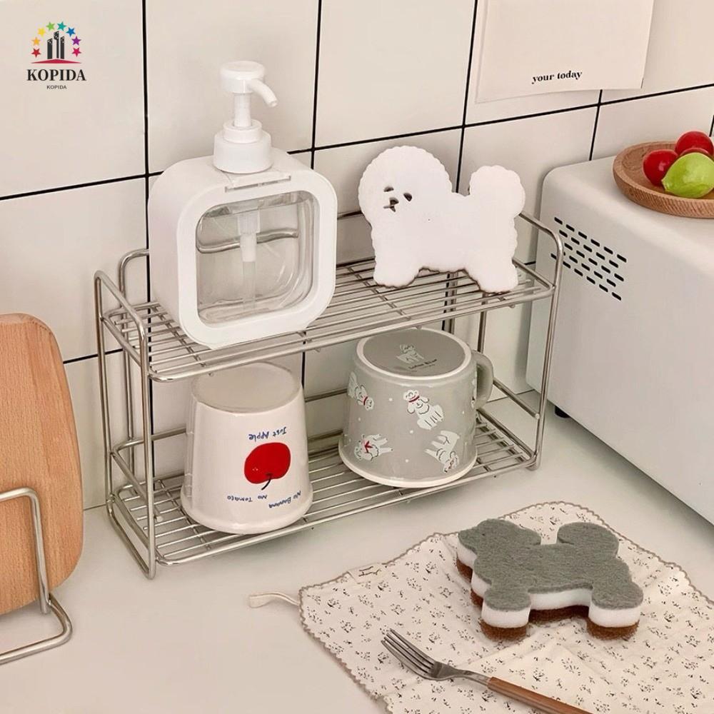 KOPIDA 4 Miếng Bọt Biển Hình Chó Hoạt Hình Bichon Frise Phòng Tắm