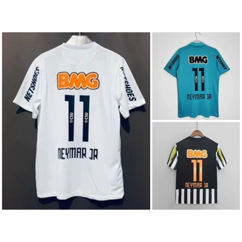 Áo bóng đá jersey ngắn tay đội khách Santos của Neymar Jr.