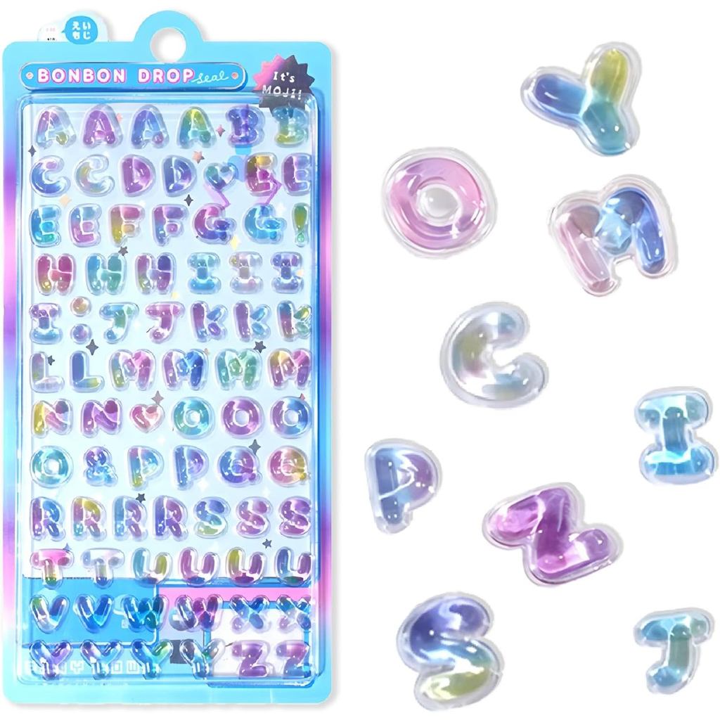 3D Miếng Dán Dễ Thương Hoạt Hình Chuyển Màu Chữ Cái Puff Dán Kawaii Mini Puffy 3D Có Thể Tái Sử Dụng