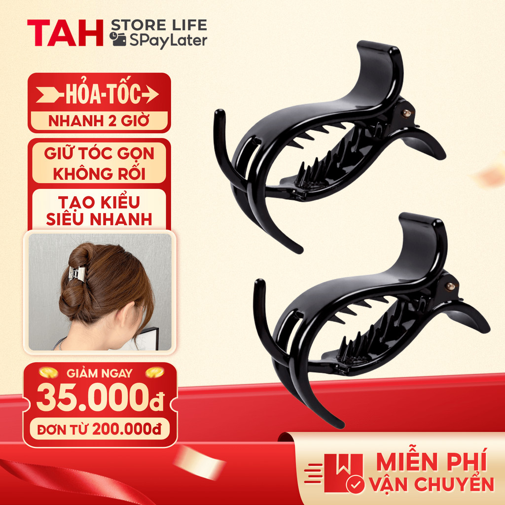 Kẹp Tóc Càng Cua 5 Răng Dày Dặn Xinh Xắn, Kẹp Tóc Nữ Cỡ Lớn Phong Cách Hàn Quốc, Kẹp Tóc Cứng Chắc G