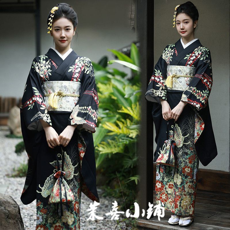 Kimono Truyền Thống Yukata Retro cho Bé Gái