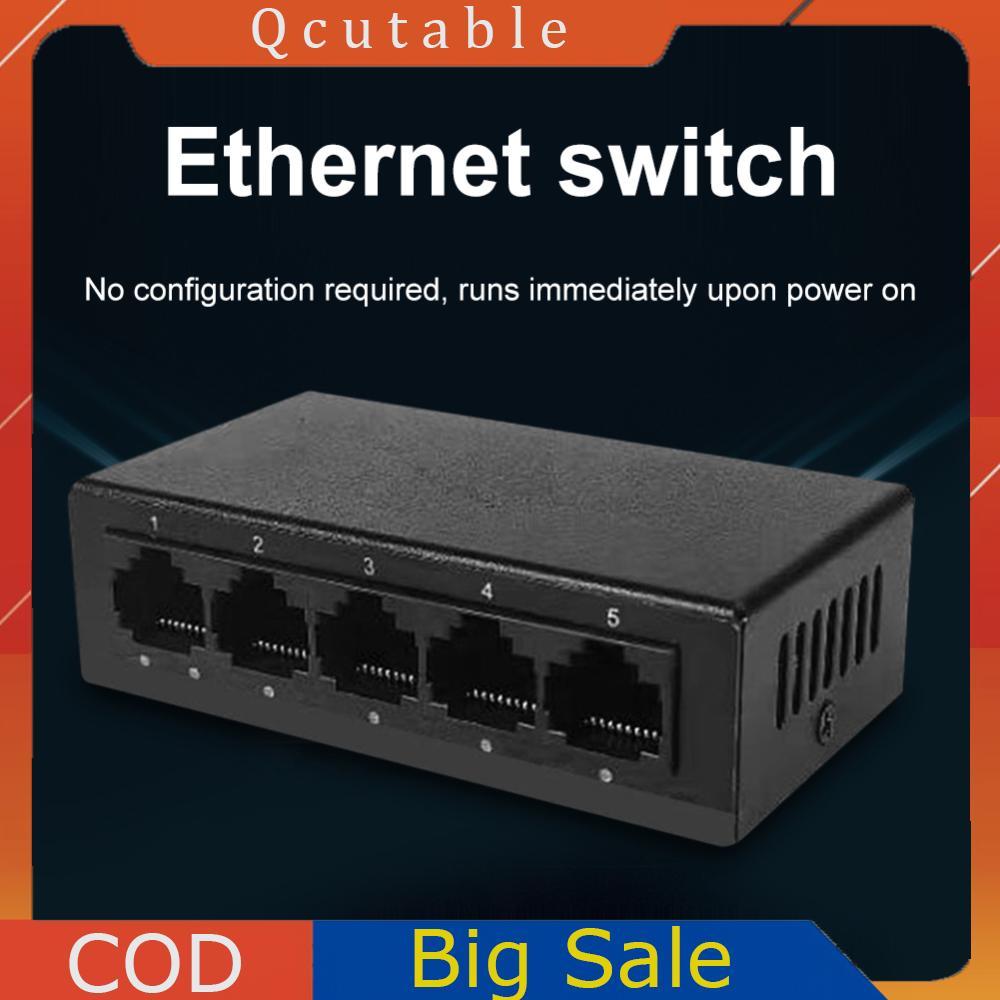 5 cổng Gigabit Ethernet Switch Home Network Hub Plug & Play Có thể tái sử dụng
