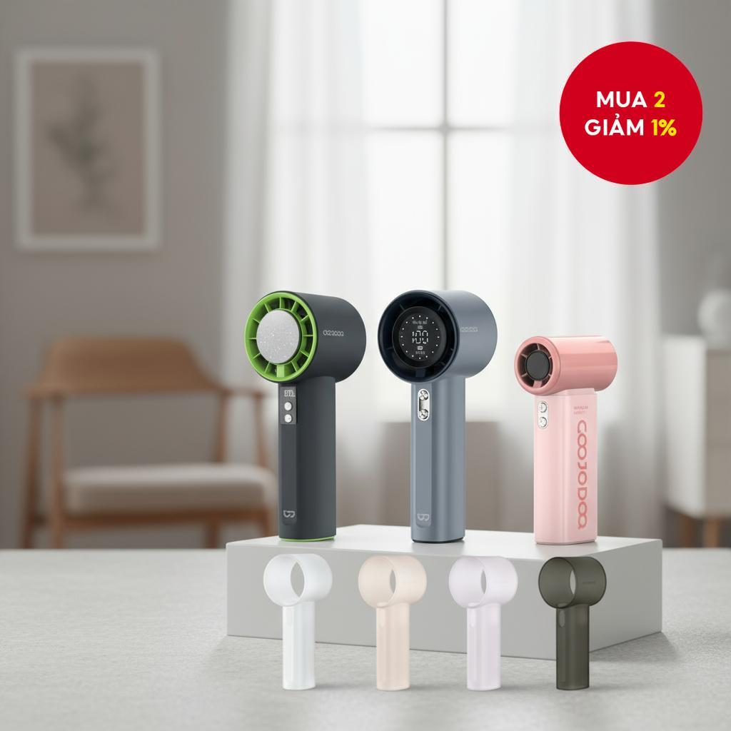 Vỏ silicone bảo vệ quạt mini GOOJODOQ cho GFS001 GFS006 GFS007 GFS009, có thể giặt, linh hoạt cao