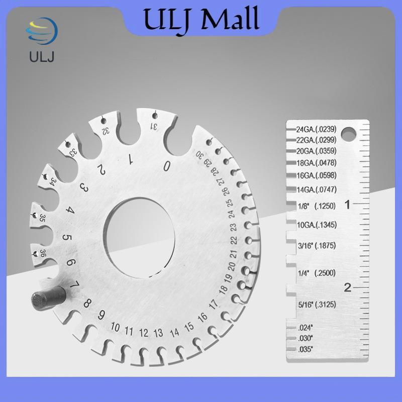 ULJ 0-36 Vòng AWG SWG Đồng Hồ Đo Độ Dày Thước Đo Đường Kính Thép Không Gỉ Dụng Cụ Đo.