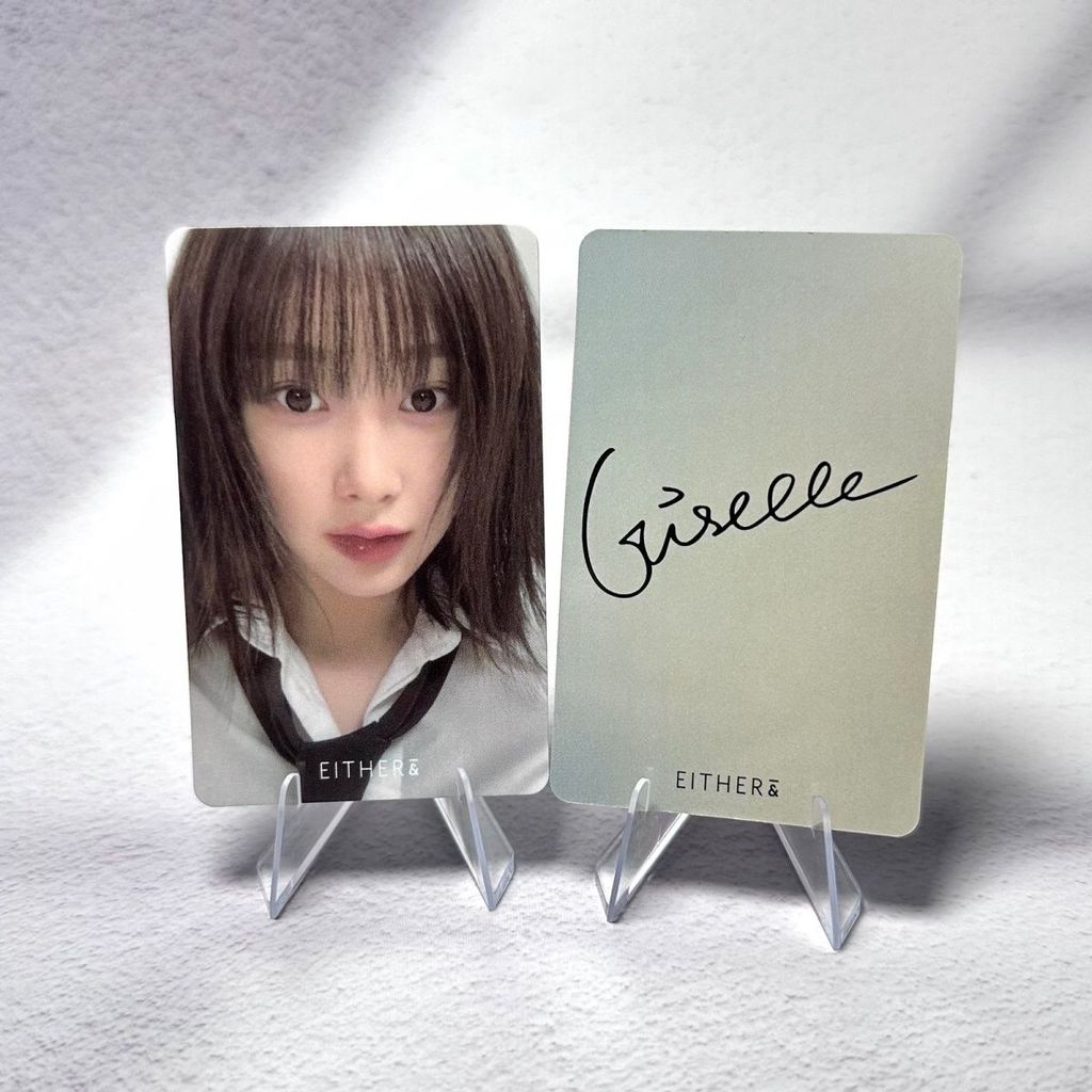 Giselle thẻ nhỏ either đệm khí thẻ chứng thực 3.0 quả lê aespa