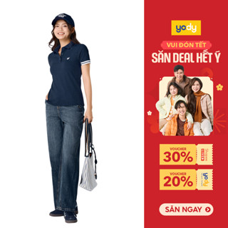  Áo Polo Nữ Yody waffle Thể Thao Phối Bo Tay WAPO25A469 