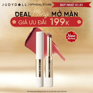   MỚI  Son Thỏi Lì JUDYDOLL 2g Mịn Môi Sang Trọng Kèm Cọ Môi Nhẹ Môi Bền Màu Lên Màu Đậm 