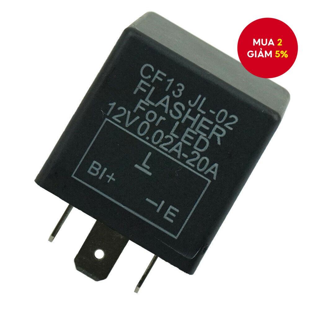 Rơ le nháy đèn xe hơi 3 chấu sửa đèn LED tín hiệu rẽ CF13 JL-02