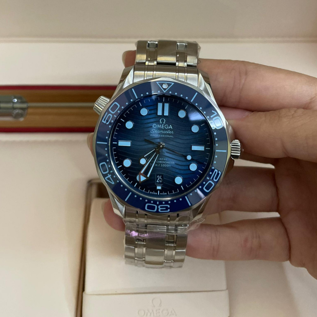 TJIJ 2026AAAOmegac _ c _ Watch 42mm Seahorse Diver 300 Mét Siêu Tốc Loại Chronometer - 42mm