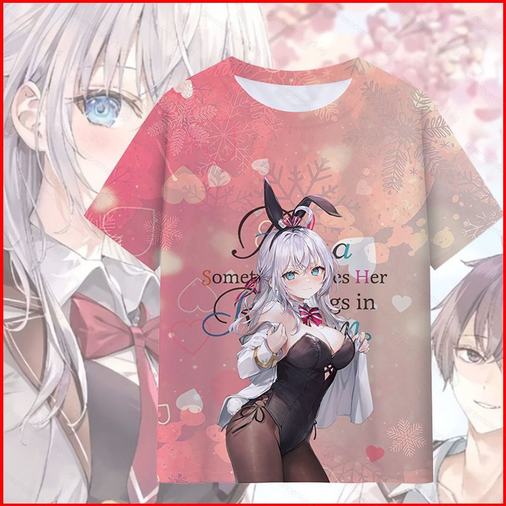 Áo Thun Cosplay Alya Vải 3D Phù Hợp Mùa Hè