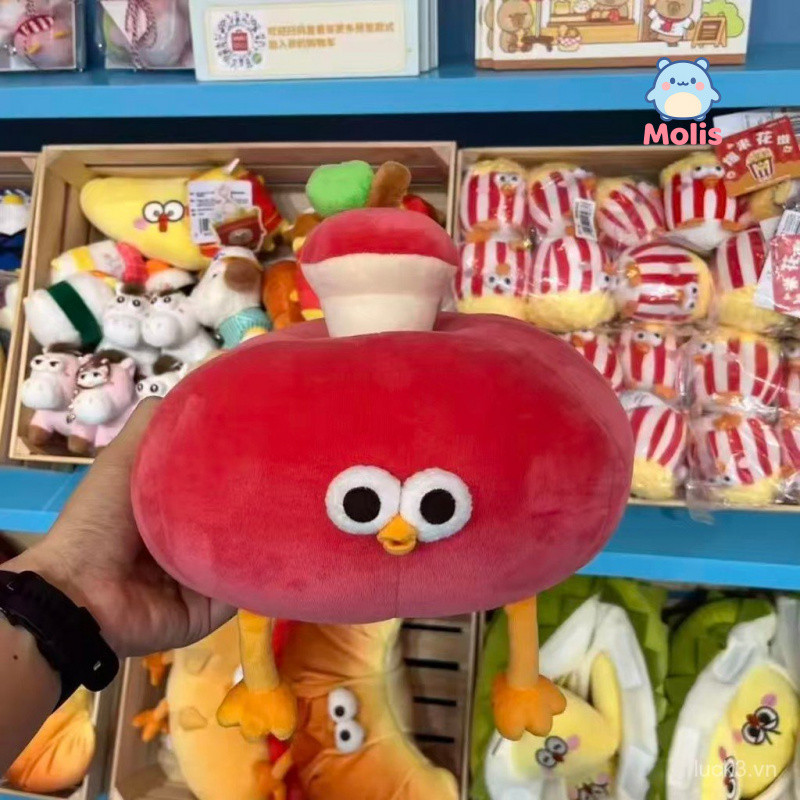 Hàng sẵn có [Chính hãng] Fun Apple Pier Chicken Doll Table Companion Doll Soft Cute Apple Pier Chick