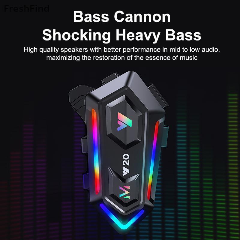 Null Y20 Mũ Bảo Hiểm Xe Máy Tai Nghe Xe Máy Chống Thấm Nước Mũ Bảo Hiểm Stereo RGB Tai Nghe Loa Chốn