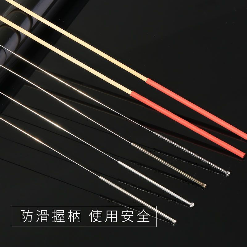 New Product#Ear Cleaning Tool Set Professional Ear Wax Removal Tool Goose Feather Stick Silver Needl