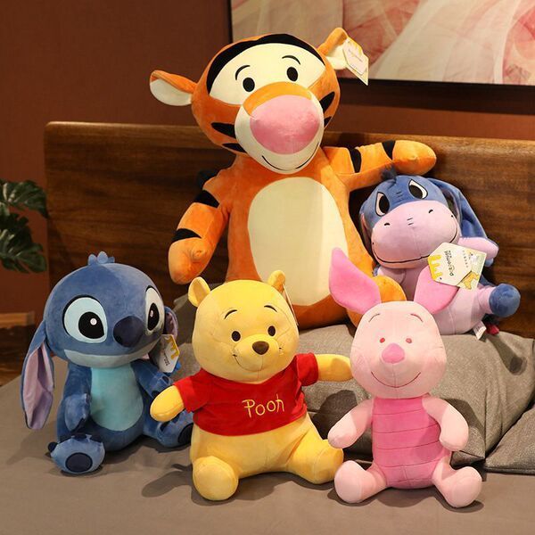 gấu bông cute gấu bông Disney Chính Hãng Ngôi Sao Kho Báu Stitch Winnie the Pooh Tigger Piglet Eeyor