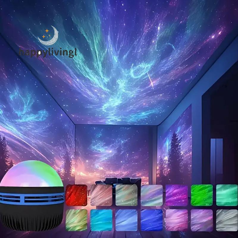 Happylivingl LED Aurora Galaxy Light Projector Starry Night & Disco Lights cho Room null