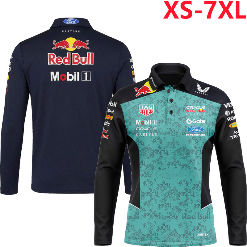 2026 Áo thun dài tay Unisex F1 mới + F1 Red Bull Racing Team Jersey