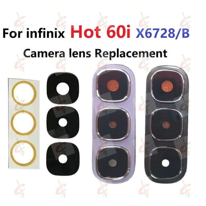 Vỏ ống kính máy ảnh có khung cho Infinix Hot 60i X6728 X6728B