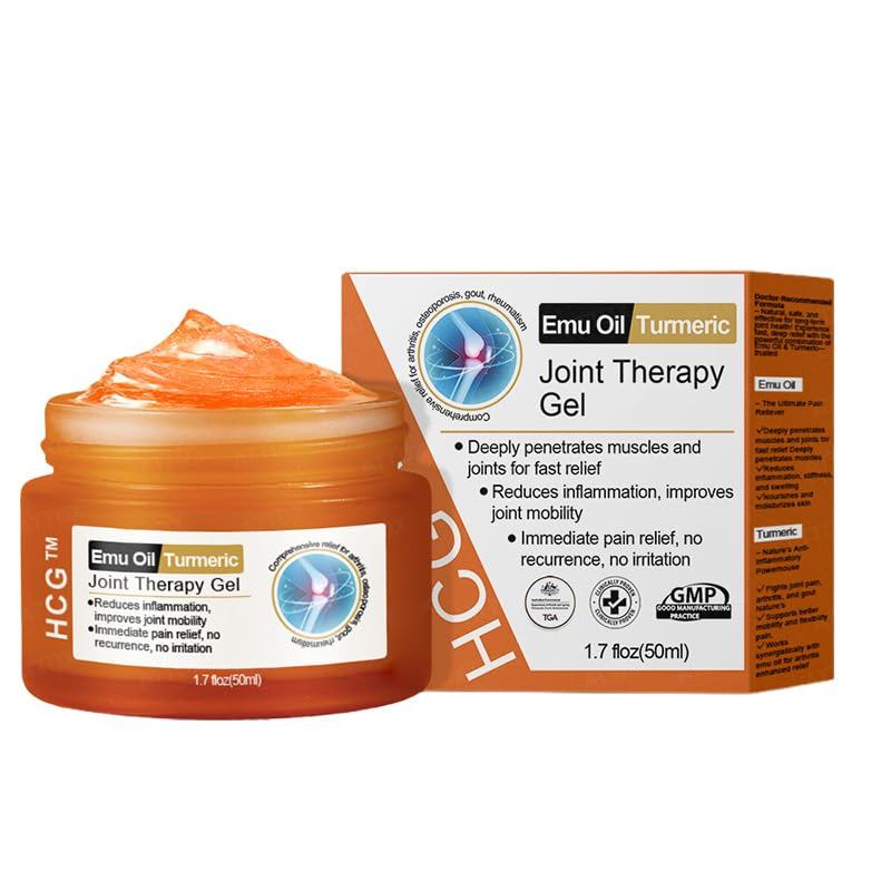 Homecleangoodsr Emu Oil Turmeric Bone Sooth Gel, Dầu Emu được sử dụng để làm dịu da, dưỡng ẩm và nuô